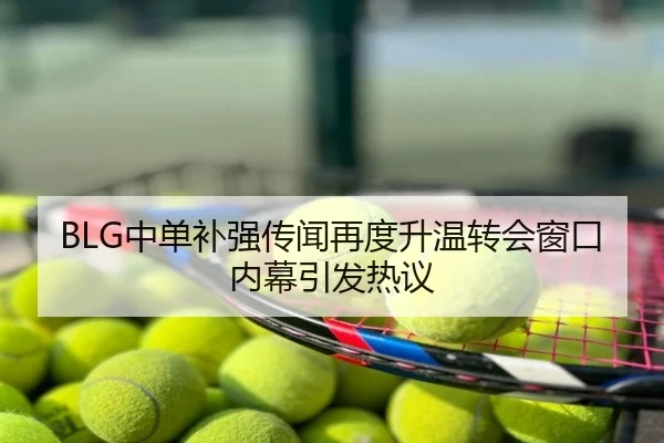 BLG中单补强传闻再度升温转会窗口内幕引发热议